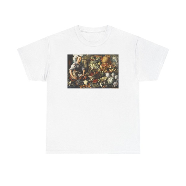 BEUCKELAER, Joachim - Market Woman with Fruit, Vegetables and Poultry (Artwork) T-Shirt
