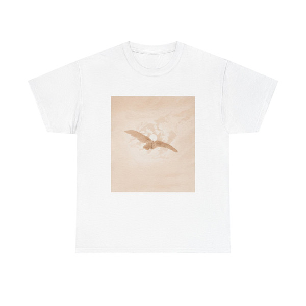 Friedrich Caspar David - Owl Flying against a Moonlit Sky (Artwork) T-Shirt