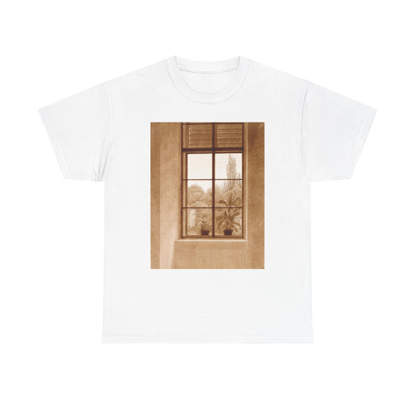 Friedrich Caspar David - Window Looking over the Park (Artwork) T-Shirt