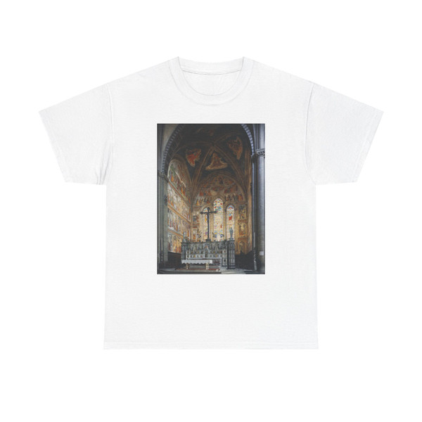 GHIRLANDAIO, Domenico - View of the Tornabuoni Chapel (Artwork) T-Shirt