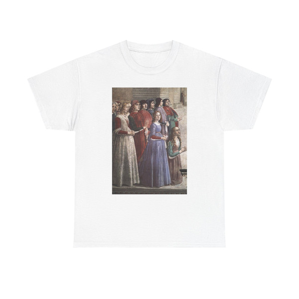 GHIRLANDAIO, Domenico -frescoes- Resurrection of the Boy (detail)3 (Artwork) T-Shirt