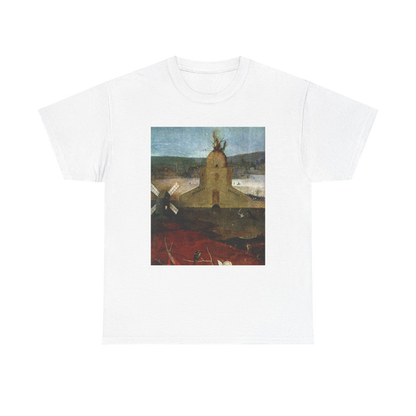 BOSCH, Hieronymus - Triptych of Temptation of St Anthony (left wing)6 (Artwork) T-Shirt