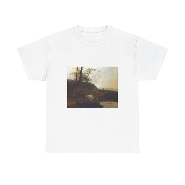 BOTH, Jan - Men with an Ox and Cattle by a Pool (Artwork) T-Shirt