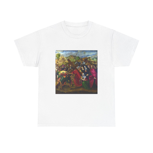 GHIRLANDAIO, Ridolfo - The Procession to Calvary (Artwork) T-Shirt