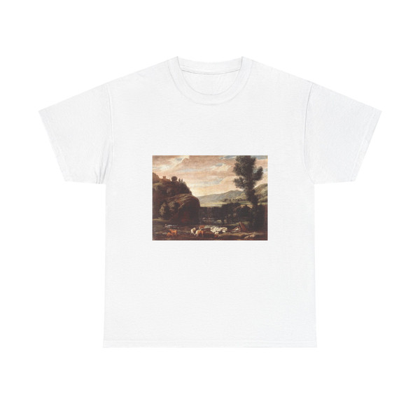 BONZI, Pietro Paolo - Landscape with Shepherds and Sheep (Artwork) T-Shirt