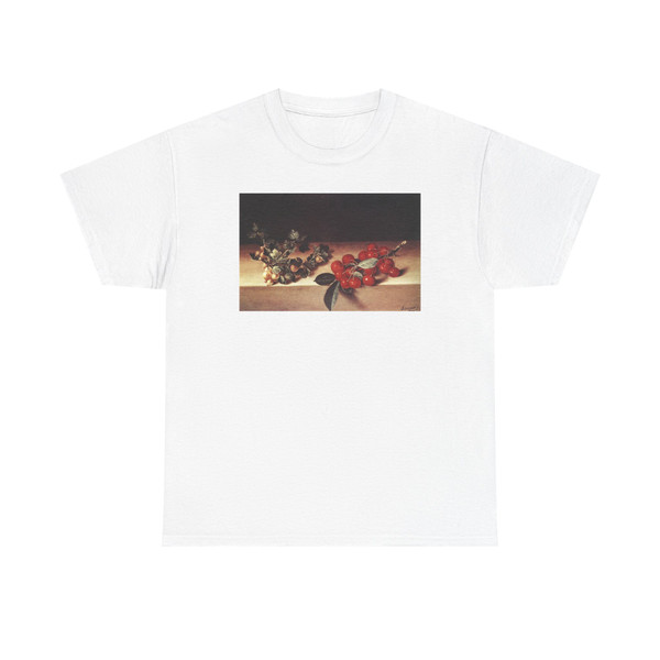 GARNIER, Francois - Cherries and Gooseberries on a Table (Artwork) T-Shirt