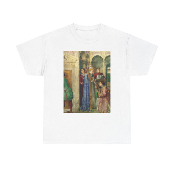 Fra Angelico St Lawrence receiving the treasures of the chur (Artwork) T-Shirt