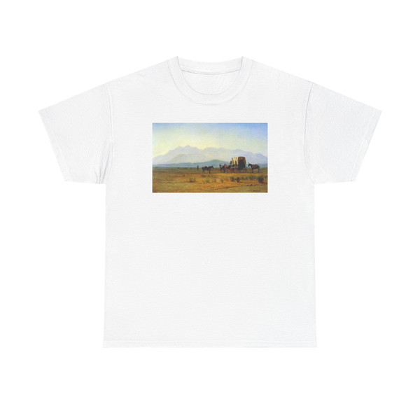 BIERSTADT, Albert - Surveyors Wagon in the Rockies (Artwork) T-Shirt