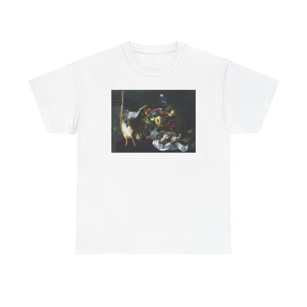 FYT, Jan - A Still Life with Fruit, Dead Game and a Parrot (Artwork) T-Shirt
