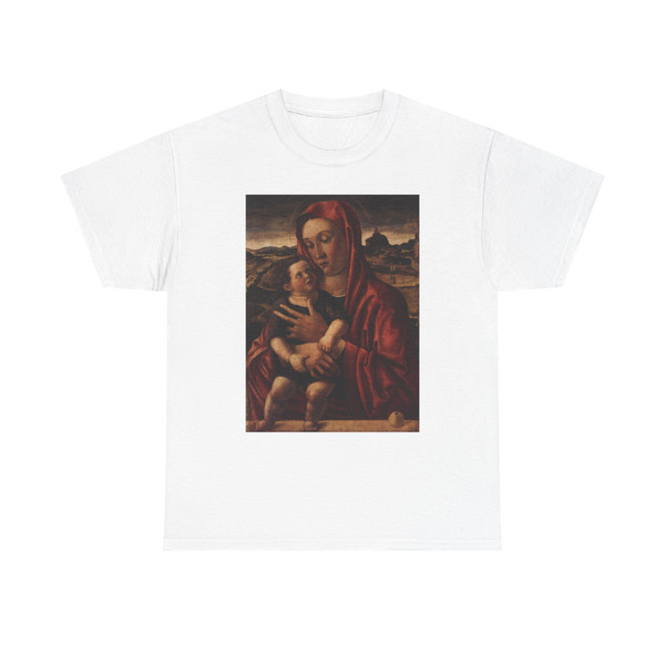 BELLINI, Giovanni - 1460-69 - Madonna, with Child Standing on a Parapet (Artwork) T-Shirt