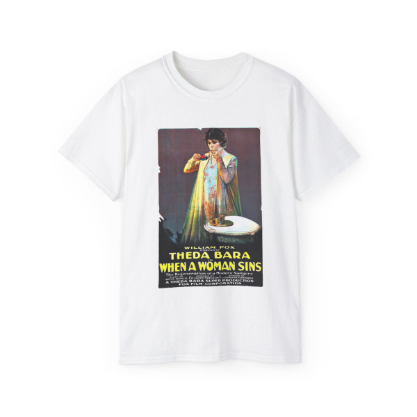 WHEN A WOMAN SINS 1918 Movie Poster - T-Shirt
