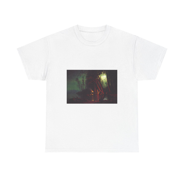 BIERSTADT, Albert - Lake Tahoe Spearing Fish by Torchlight (Artwork) T-Shirt
