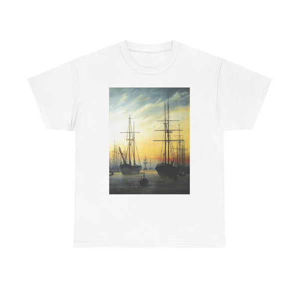 FRIEDRICH, Caspar David - View of a Harbour (Artwork) T-Shirt