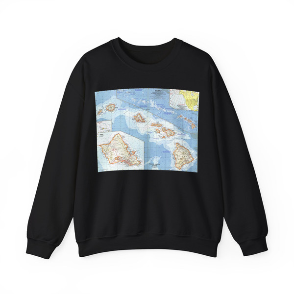 USA - Hawaii (1960) (Map) Crewneck Sweatshirt