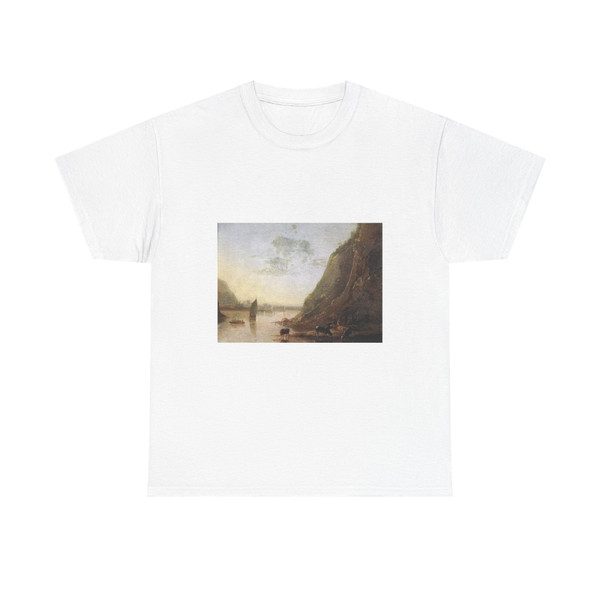 CUYP, Aelbert - River-bank with Cows (Artwork) T-Shirt