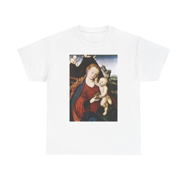 CRANACH, Lucas the Elder - Madonna and Child (Artwork) T-Shirt