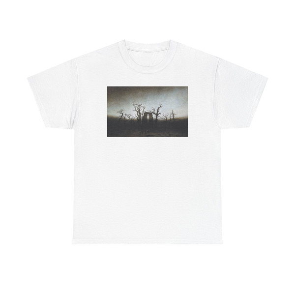 FRIEDRICH, Caspar David - The Abbey in the Oakwood (Artwork) T-Shirt