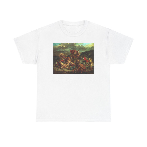 DELACROIX, EUGENE - Lion Hunt (Artwork) T-Shirt