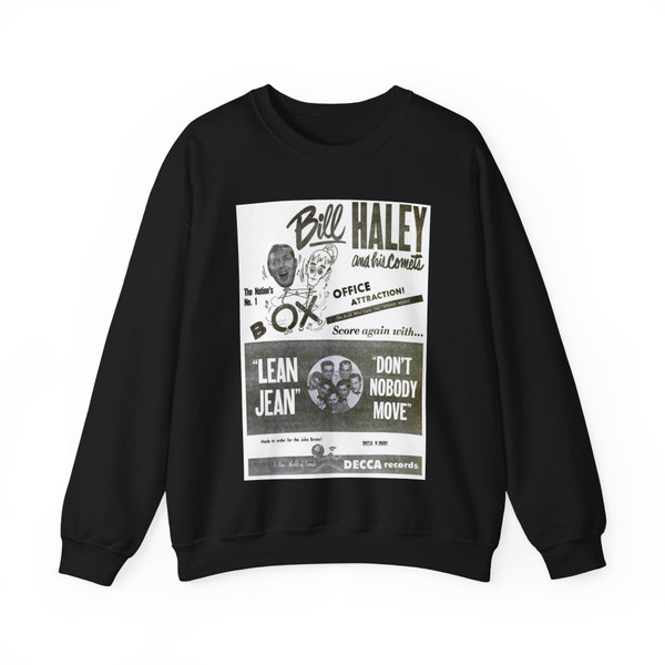 Bill Haley and His Comets 1958 (Music Poster) Crewneck Sweatshirt