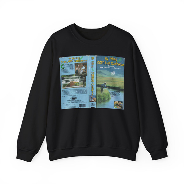 FLY FISHING WITH CORTLAND CONFIDENCE (VHS COVER) Crewneck Sweatshirt