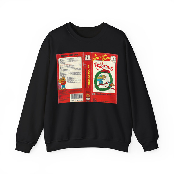 THE BERENSTAIN BEARS THE BEARS CHRISTMAS (VHS COVER) Crewneck Sweatshirt