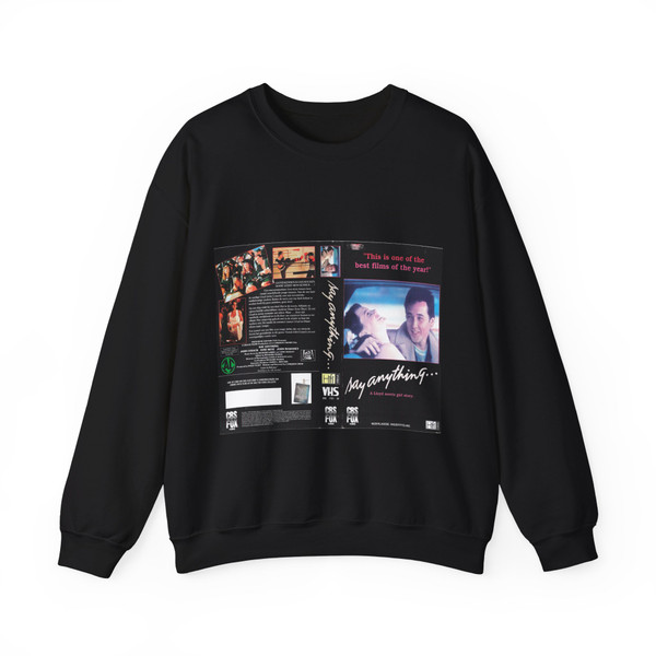 SAY ANYTHING (VHS COVER) Crewneck Sweatshirt