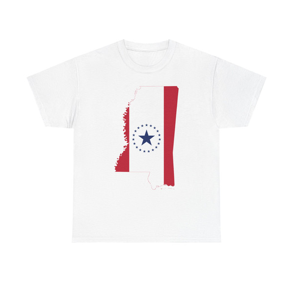 Flag map of Mississippi Hospitality Flag (United States) T-Shirt