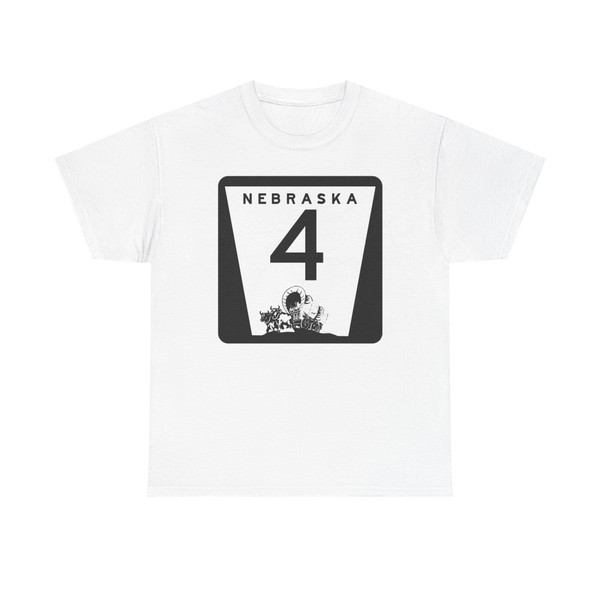1975 Nebraska Route 4 state highway marker (Nebraska) (Road Sign) T-Shirt