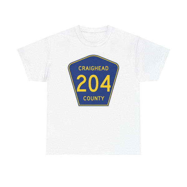 Craighead County Route 204 AR (Arkansas) (Road Sign) T-Shirt