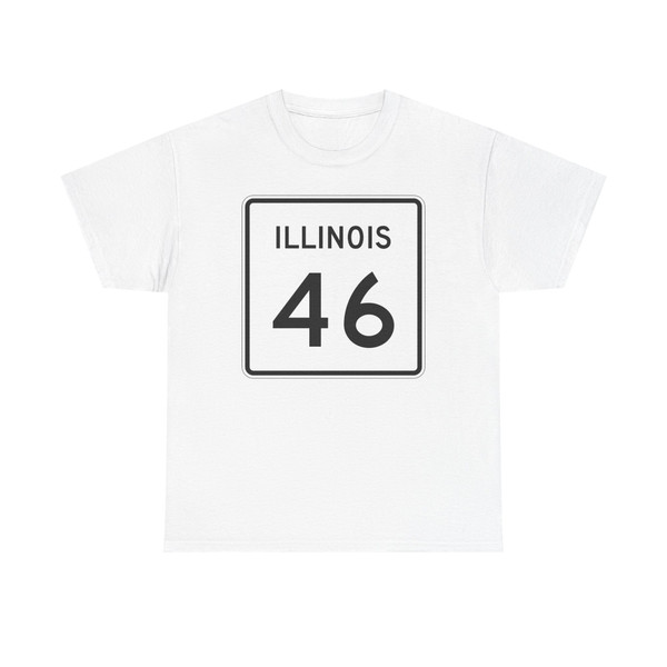 Illinois 46 (Illinois) (Road Sign) T-Shirt