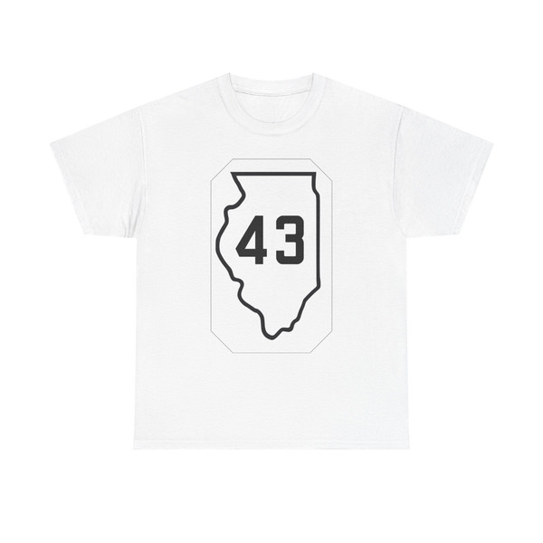 Illinois 43 1926 (Illinois) (Road Sign) T-Shirt