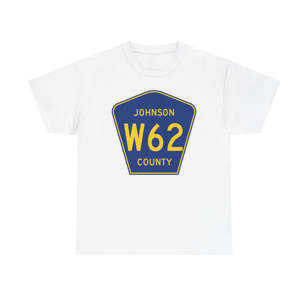 Johnson County Route W62 IA (Iowa) (Road Sign) T-Shirt