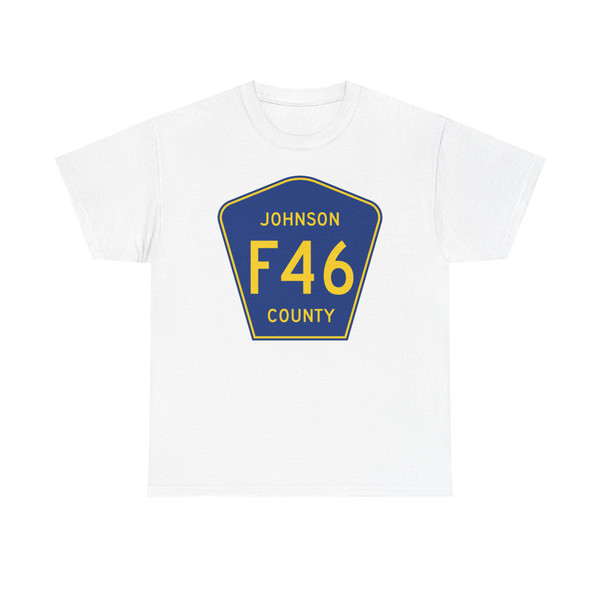 Johnson County Route F46 IA (Iowa) (Road Sign) T-Shirt