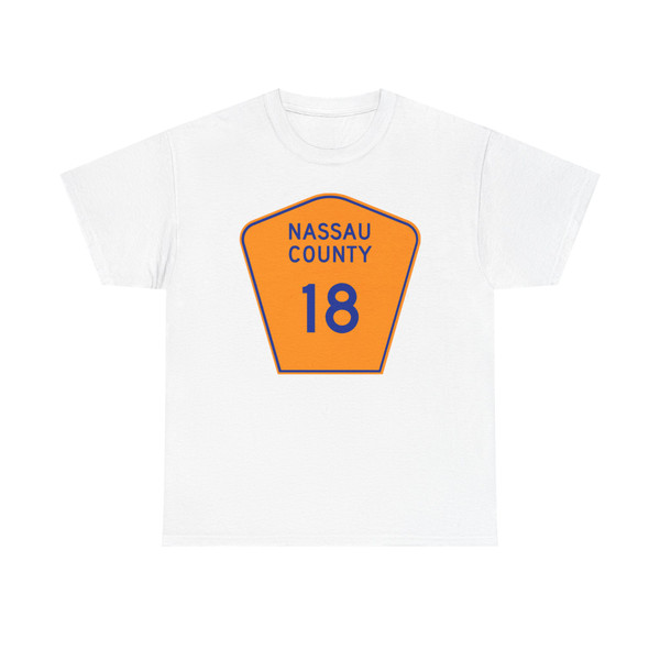 Nassau County 18 NY (New York) (Road Sign) T-Shirt