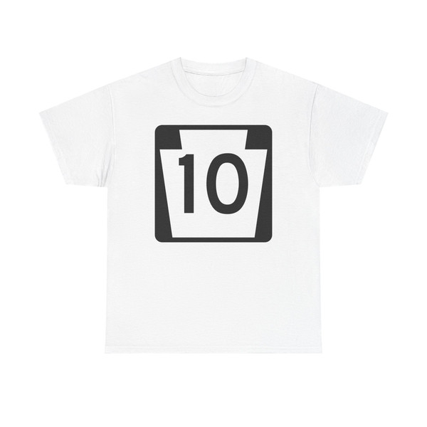 PA-10 (Pennsylvania) (Road Sign) T-Shirt