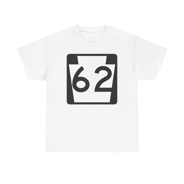 PA-62 (Pennsylvania) (Road Sign) T-Shirt