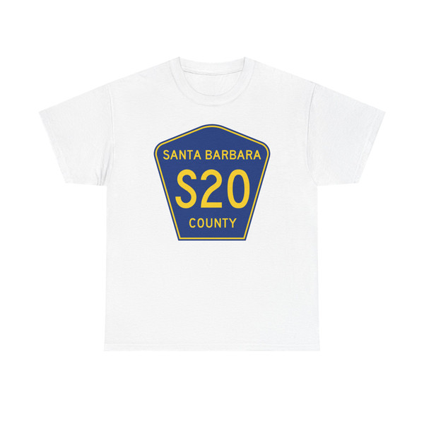 Santa Barbara County S20 (California) (Road Sign) T-Shirt