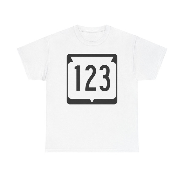 WIS 123 (Wisconsin) (Road Sign) T-Shirt
