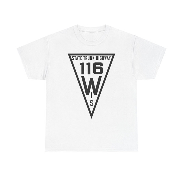 WIS 116 1919 (Wisconsin) (Road Sign) T-Shirt