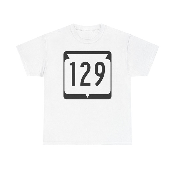 WIS 129 (Wisconsin) (Road Sign) T-Shirt