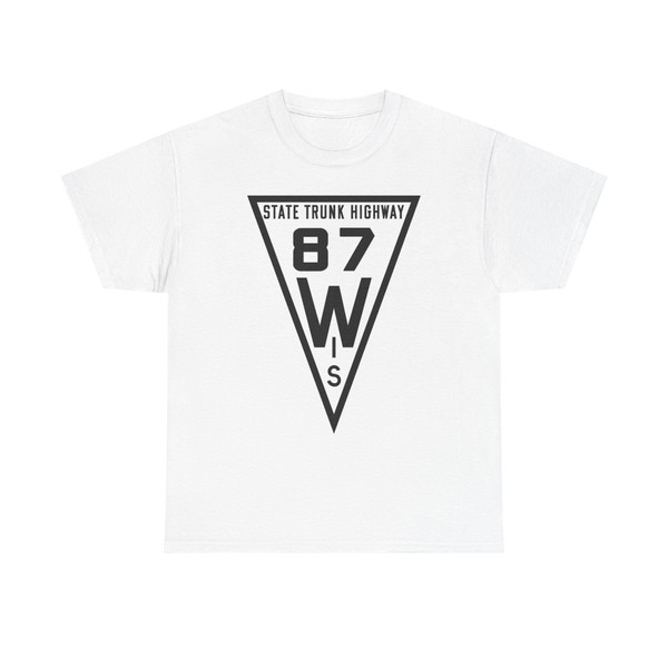 WIS 87 1919 (Wisconsin) (Road Sign) T-Shirt