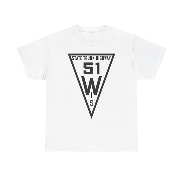 WIS 51 1919 (Wisconsin) (Road Sign) T-Shirt