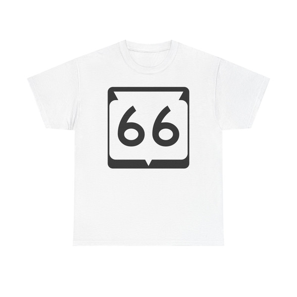 WIS 66 (Wisconsin) (Road Sign) T-Shirt