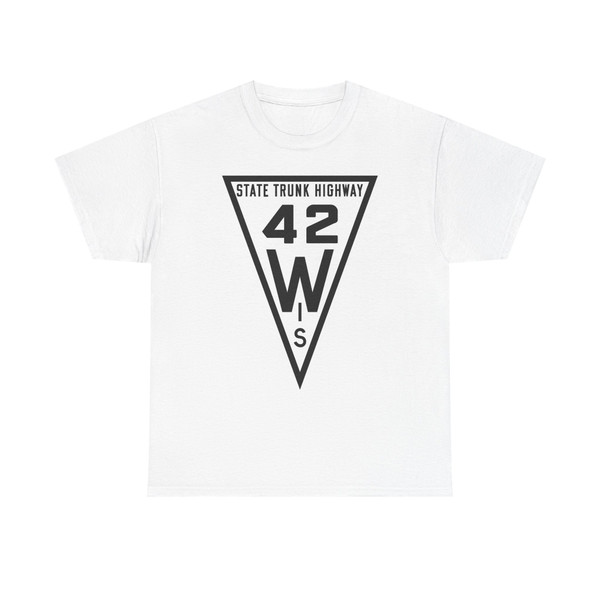 WIS 42 1919 (Wisconsin) (Road Sign) T-Shirt