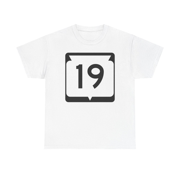 WIS 19 (Wisconsin) (Road Sign) T-Shirt