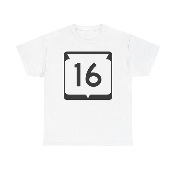 WIS 16 (Wisconsin) (Road Sign) T-Shirt