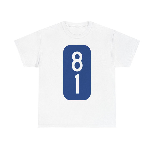 Warren County 81 NY tab (New York) (Road Sign) T-Shirt