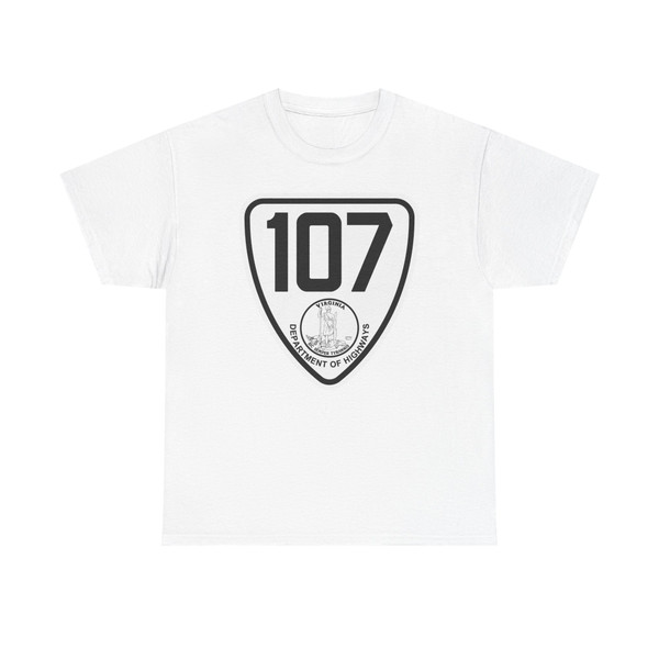 Virginia 107 1924 (Virginia) (Road Sign) T-Shirt