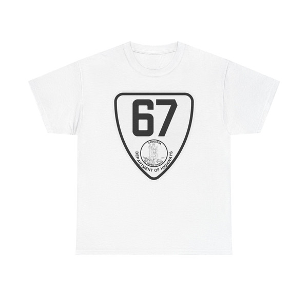 Virginia 67 1924 (Virginia) (Road Sign) T-Shirt
