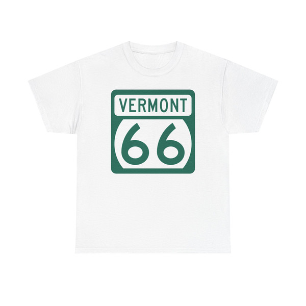 Vermont 66 (Vermont) (Road Sign) T-Shirt
